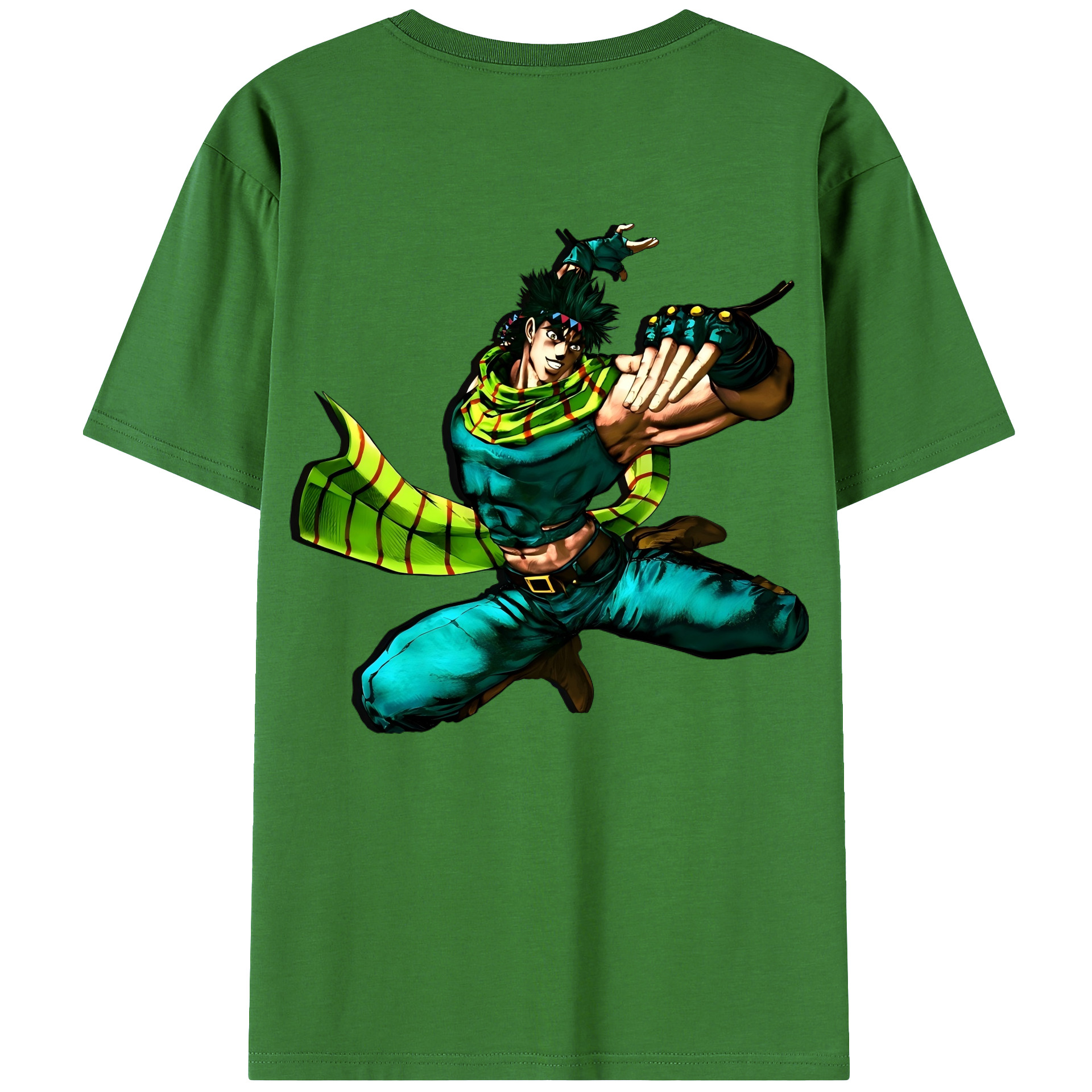 （画像用） ジョジョの奇妙な冒険 ジョセフ?ジョースター JoJo's Bizarre Adventure Joseph Joestar レディース半袖Tシャツ(バックプリント)